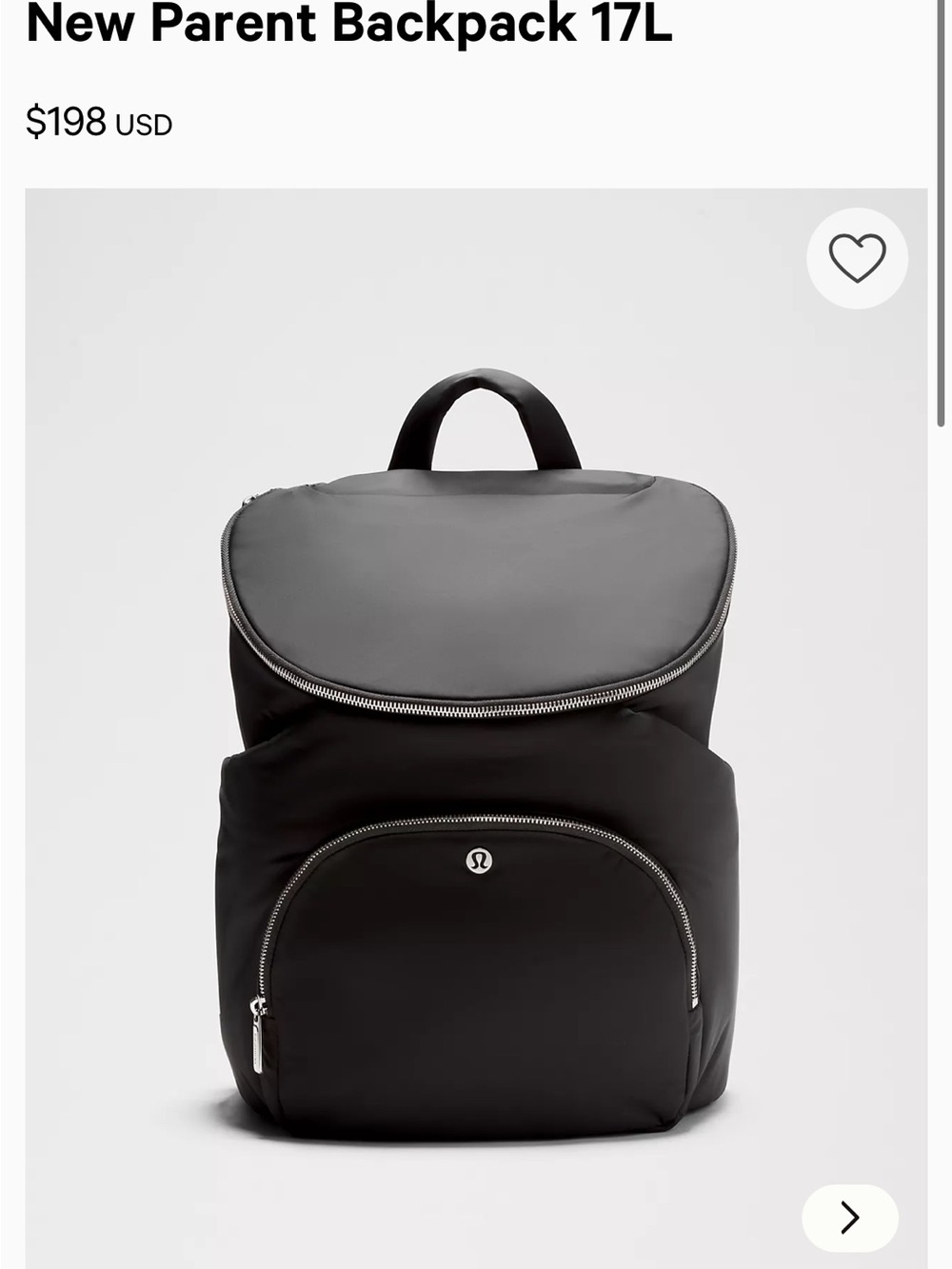 lululemon athletica New Parent Backpack 17L - Black